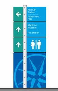 SIGNAGE SIGNAGE Color Most Departments of Transportation prefer that directional sign colors be of a cool palette.