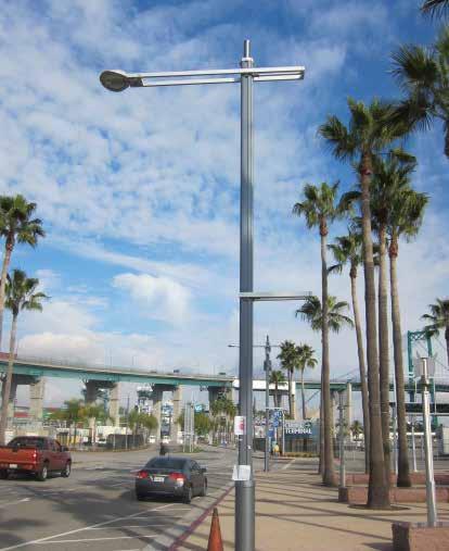 Vehicle lighting ensures safe streets for vehicle traffic by increasing visibility but also provides opportunities to create a unified environment, connecting the roads of Wilmington and San Pedro.