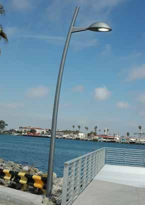 This type of lighting is found in the Wilmington waterfront in the W3 - Wilmington Waterfront Park area on pathways and along streets. It can also be used in parking lots.