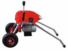 For 2 to 8 (50mm-200mm) Drain and Sewer Lines. The finest all-around and drain cleaning machine. One man can easily clean the heaviest blockages-indoors or out.