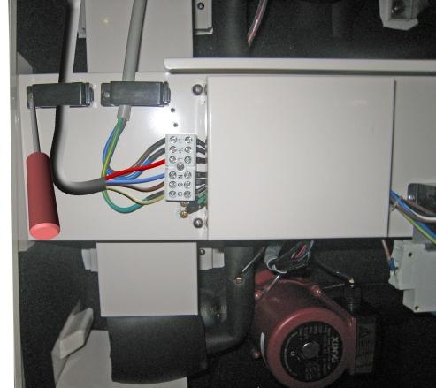 Installation 2) Connect the power cable to the terminals on the indoor unit.