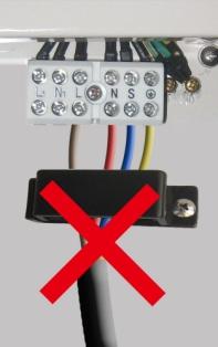 back. Notice: When fixing the power cable with the wire clip, please be