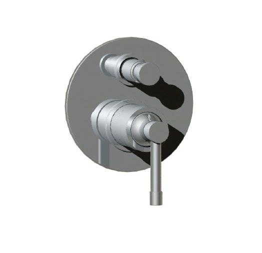 diverter 2 outlets - indicative flow rate 21 L/mn at 3 bar Stainless steel shower head ø 250 mm with