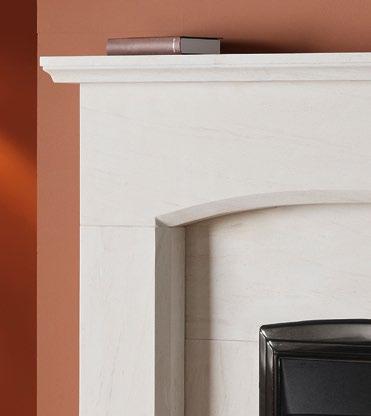NEW THE DACRE PORTUGUESE LIMESTONE FIREPLACE IS