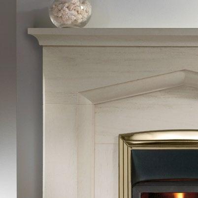 NEW THE KENDAL PORTUGUESE LIMESTONE FIREPLACE IS