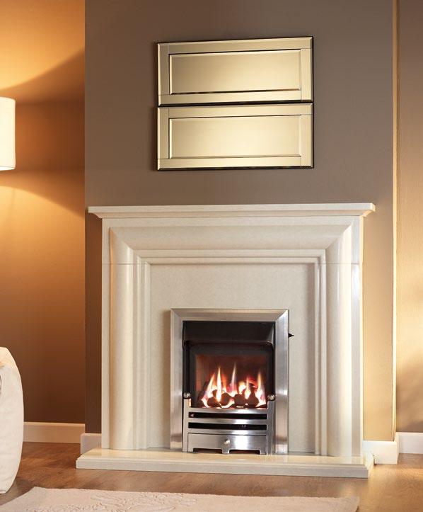 ELLERBY 48 Perla FIRE: GLASS FRONTED GAS CONVECTOR FIRE (SLIDE