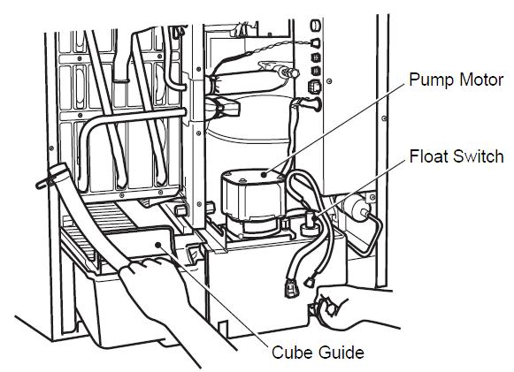 7) Remove the front panel then remove the front insulation (the large insulation panel in front of the evaporator) by lifting up the panel slightly and pulling it towards you.