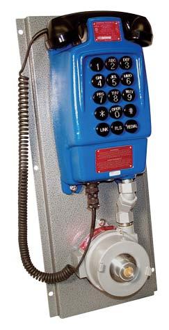 handset and fuse Explosion proof, no isolation barrier required Copper-free cast aluminum housing Basic Telephone No Ringer, Dial Out Only Class 1, Division 1 - NEMA 7/9 636-720 Telephone 401P Only