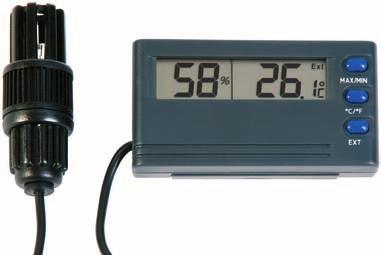 Alternatively using the internal sensor the unit measures temperature over the range of 0 to 50 C.