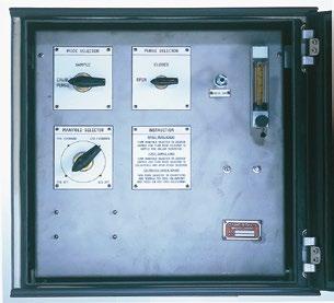 It consists of a detector cabinet mounted on deck with Eex ia approved oxygen and pressure
