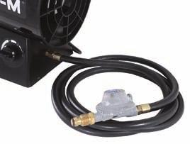Propane inlet connector - connects heater to propane tank via a supply hose MH-0050 MODEL Propane: Will operate on 20 lb.