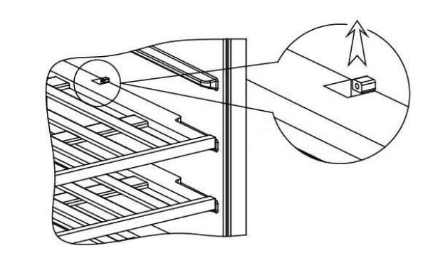 Installing and Removing the Shelves To prevent damaging the door gasket, make sure to open the door all the way before pulling the shelves out of their track. To install the shelves: 1.