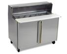 REFRIGERATED PREPARATION TABLES WITH DOORS Silver King s prep tables keep products cold.