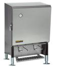 Accommodates 3, 5 or 6 gallon bags, Includes 3 platforms & 3 crates, 115V/60Hz/1phase Majestic Triple Valve Dispenser, Accommodates 3, 5 or 6 gallon bags, Includes 3 platforms & 3 crates,