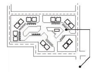 chapterfoura Figure IV-5A: This fi gure depicts large expansive parking lot design, which is discouraged in multifamily design.