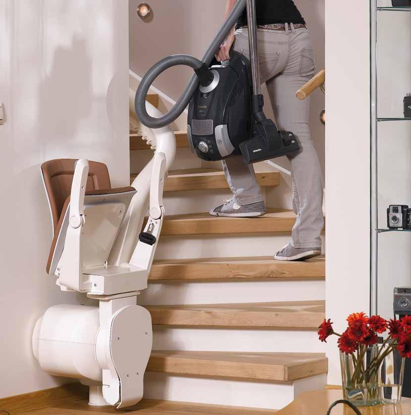 With the Otolift ONE in your home, you and others can continue to walk the stairs just as you did before.