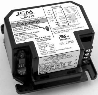 Interrupted Ignition Series Oil Primary Control Application Guide & Installation Instruction for ICM1511*, ICM1512*, ICM151*, ICM1514* For more information on our complete range of American-made