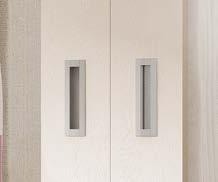 Available in five painted finishes, the soft closing doors are heavy