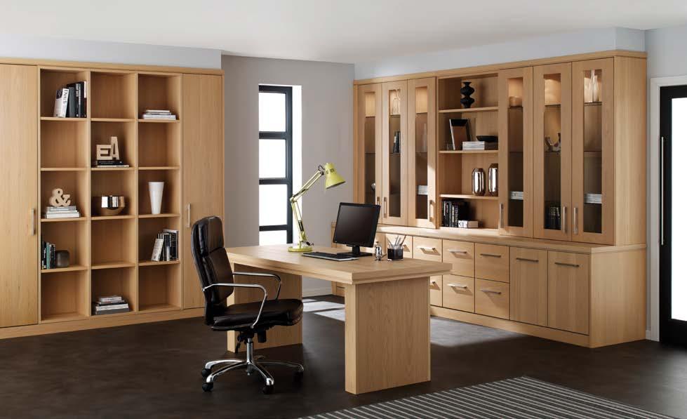 Home Office Home Office Linear Light Veneer This Linear office makes an impressive