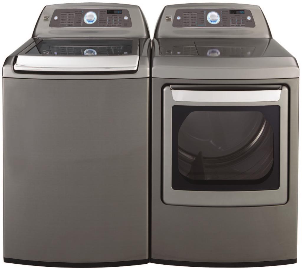 top load washers The new Kenmore Elite high-efficiency top-load washer lineup features a large 4.7 cu. ft. capacity, so customers can do more laundry in less time.