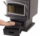 (includes cast handle and hinge caps) The convector airmate scoops super heated air from the back and top of the stove and directs it to the living area in front.