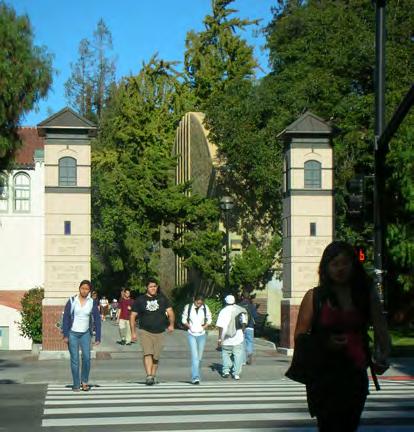 (San Jose State University) Entry Plazas As the University grows, the on-campus resident community will grow significantly, as will the numbers of faculty, staff and visitors.