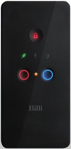Billi Sahara & Sahara Plus XR. Dispenser Icon Orange dot. Flashes when filter change due. On constant when overdue. lock illuminated. Safety button activated.