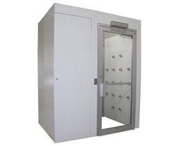 AIR SHOWERS CAP701 SERIES CAP701 KD-ST CAP701 LP-ST CAP701 tunnel Durable heavy-gauge painted steel construction Inspection panels for high-pressure supply ducts Highest velocity and air volume rate