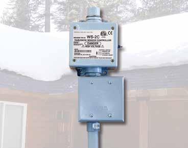 Warmzone Snowmelt System Controls Warmzone snowmelt systems come standard with an aerial or ground-mounted snow sensor switch.