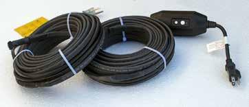 The heat cable can be installed in gutters and downspouts to keep structures safe from ice damage and frost erosion.