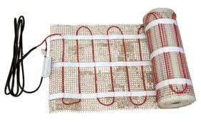 Heating Mat The ComfortTile floor warming system includes a heating cable that is pre-spaced on an adhesive