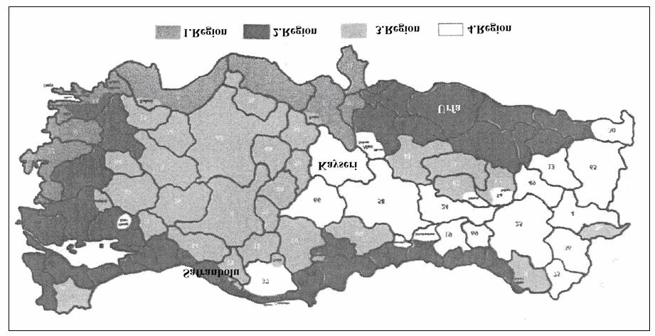 Radiation and Light: Desirable or undesirable, and hence whether it should be encouraged or discouraged. 3. CASE STUDIES There are four climatic regions in Turkey as shown on the map (Figure 3.1).