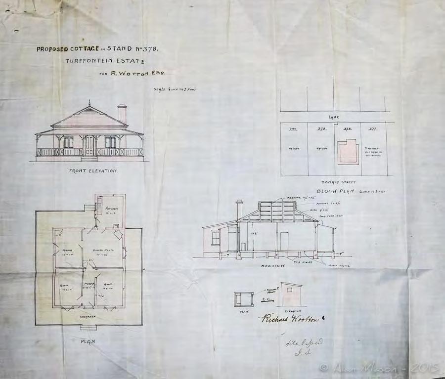 Fig. 173 Original plan of proposed cottage from