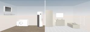added benefit: living space ventilation (hygienic single-duct system) Extraction of stale, moist air from damp rooms (bathroom, WC, kitchen) and controlled fresh-air entry using adjustable wall-vents