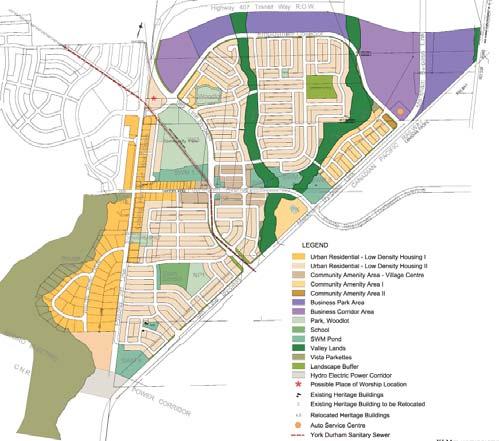 Boxgrove Community, Town of Markham The Boxgrove Community Design Plan created and integrated community that transitioned to the existing community through appropriate built form and road patterns,