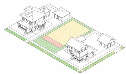 A PATTERN BOOK FOR NEIGHBORLY HOUSES NEIGHBORHOOD PATTERNS B Placing Houses in Neighborhood Patterns Step 1: Identify Setbacks Determine the dimensions of the site and check the setbacks of adjacent