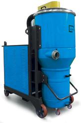 Modular: filter cleaning by electric shaker actuated by push button, automatic filter cleaning system with cartridges, absolute filtration and vacuum balance system for dust collection into disposal