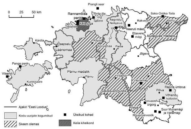 40 Arvo Järvet väiksemate regionaalsete üksustena, mis taksonoomiliselt oleksid paikkonnad.