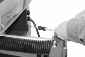 INSPECTION & START-UP STEP 2 - ATTACHING WATER TANK TO SAW 1. Insert other end of the Hose (W) into Coupling (V) attaching to the Saw. V W 2.