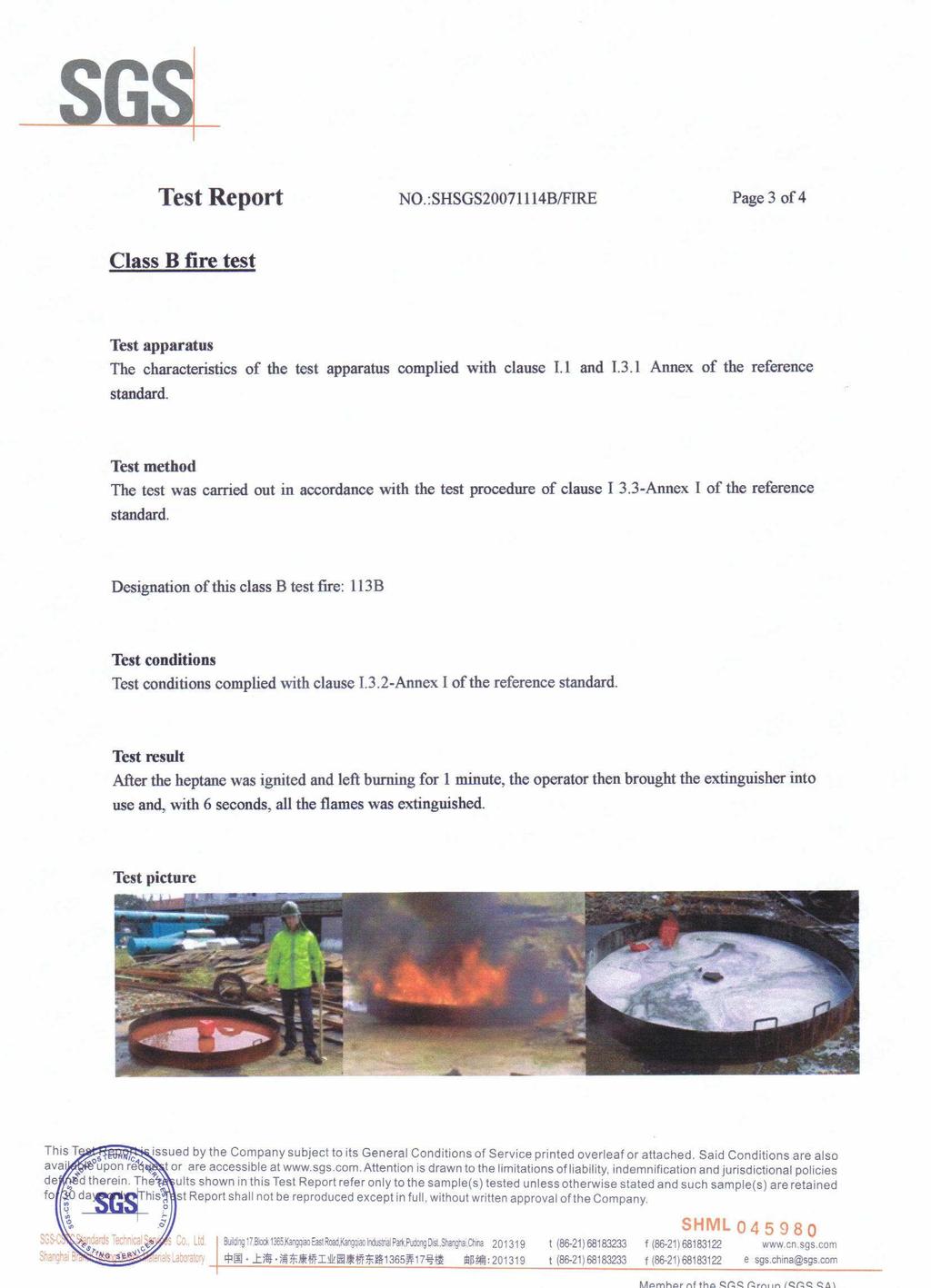 Annex A 29 of 30 4.2 Certifications relating to the FKO KOM4T 5.6 FOAM Products. (3c) Test Report.