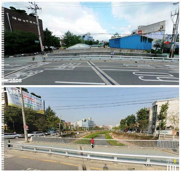 Anam-ro / Seognbukcheon, Seoul, South Korea An overpass in Seoul provides a whole new