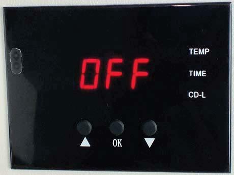 III. Operating Process. Set temperature required Turn on power switch, temperature light is ON. The digital display shows. 2.