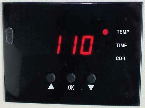 Press button after time setting; the display shows the temperature starts to rise. CD-L shows the time counting down during your transfer.