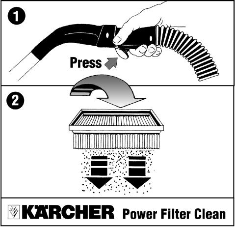 ! Replace the suction head and lock it in place Your vacuum cleaner is provided with a new type of filter cleaner especially effective