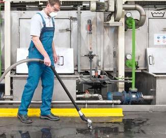 APPLICATION POSSIBILITIES Liquid and swarf vacuums enable the vacuuming