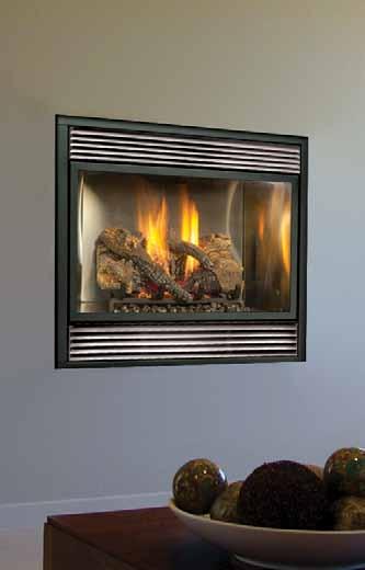The design of the Bostonian allows you to add the beauty of fire with a large viewing area while not overheating your rooms.