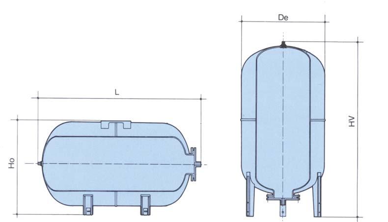 Standard vessel details Maximum continuous operating temperature 70 C. All vessels have replaceable diaphragms. Other vessels available on request.