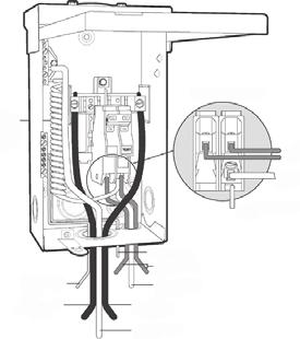 Identify the TB1 terminal block, located inside the spa power pack on the left side. 2. Connect the 8 AWG, WHITE wire, from the GFCI 50 amp breaker,to the WHITE "NEU" terminal on TB1. 3.