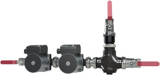 LADDOMAT MR 40 User & Installation instruction Scope of delivery Valve package Laddomat 41-100 with: Charge and discharge valve with 2 non-return valves and thermal three-way valve. 2 pumps, LM6A-130.