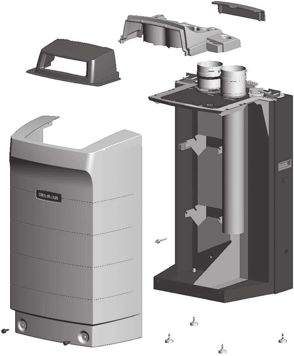 GAS Ultra Boiler Series 1 & 2 Jacket Parts 9 10 8 6 7 1 5 2 3 Fig. Part Description Model Mfr.